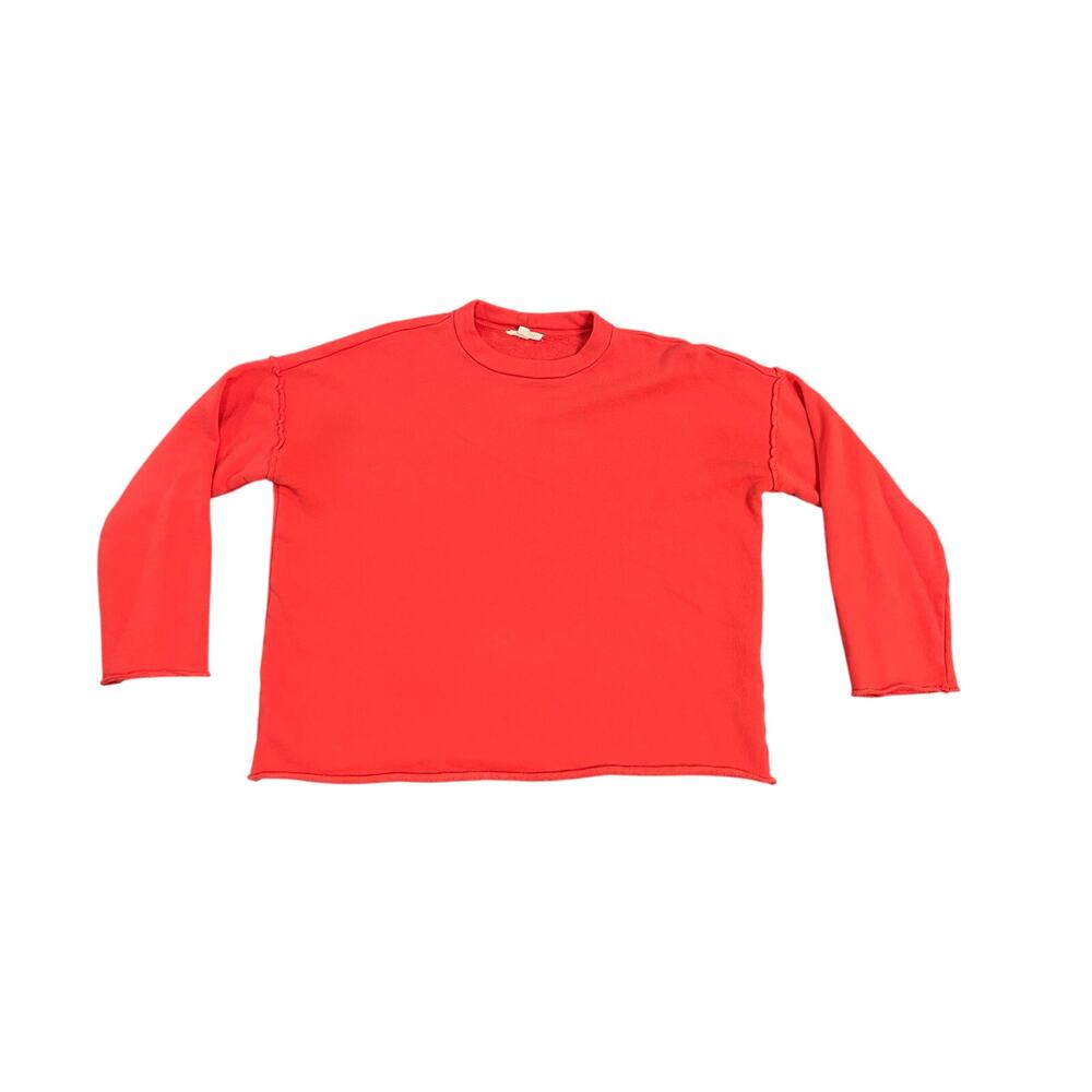 Eileen Fisher Oversized Boxy Fit Coral Pink‎ Sweater Size XS Organic Cotton